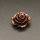 Resin Cabochons,Flower,Brown,14x25mm,Hole:1.5mm,about 5.0g/pc,1pc/package,XBR00524hobb-L001