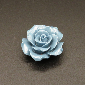 Resin Cabochons,Flower,Color Mixing,14x25mm,Hole:1.5mm,about 5.0g/pc,1pc/package,XBR00520hobb-L001
