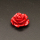 Resin Cabochons,Flower,Red,9x21mm,Hole:1.5mm,about 1.8g/pc,1pc/package,XBR00530hlbb-L001