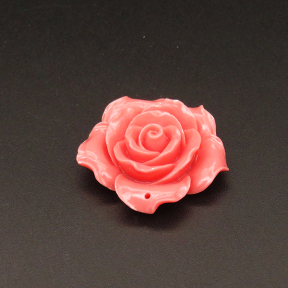 Resin Cabochons,Flower,Color Mixing,11x31mm,Hole:1mm,about 8.9g/pc,1pc/package,XBR00541hlbb-L001