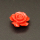 Resin Cabochons,Flower,Orange,7x15mm,Hole:1.5mm,about 1.3g/pc,1pc/package,XBR00554hjbb-L001