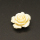 Resin Cabochons,Flower,Cream color,7x15mm,Hole:1.5mm,about 1.3g/pc,1pc/package,XBR00556hjbb-L001