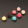 Resin Cabochons,Flower,Color Mixing,9mm,Hole:1mm,about 0.4g/pc,1pc/package,XBR00568bnbb-L001