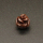Resin Cabochons,Flower,Brown,9mm,Hole:1mm,about 0.4g/pc,1pc/package,XBR00571bnbb-L001