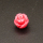 Resin Cabochons,Flower,Dark pink,9mm,Hole:1mm,about 0.4g/pc,1pc/package,XBR00574bnbb-L001