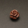 Resin Cabochons,Flower,Brown,9x12mm,Hole:1.5mm,about 0.9g/pc,1pc/package,XBR00578bpvb-L001
