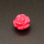 Resin Cabochons,Flower,Dark Pink,9x12mm,Hole:1.5mm,about 0.9g/pc,1pc/package,XBR00581bpvb-L001