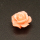 Resin Cabochons,Flower,Light Orange,6x10mm,Hole:1mm,about 0.4g/pc,1pc/package,XBR00590bnbb-L001