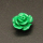 Resin Cabochons,Flower,Green,6x10mm,Hole:1mm,about 0.4g/pc,1pc/package,XBR00595bnbb-L001