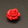 Resin Cabochons,Flower,Red,6x10mm,Hole:1mm,about 0.4g/pc,1pc/package,XBR00596bnbb-L001