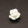 Resin Cabochons,Flower,White,9x10mm,Hole:1mm,about 0.6g/pc,1pc/package,XBR00616bnbb-L001