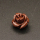 Resin Cabochons,Flower,Brown,9x10mm,Hole:1mm,about 0.6g/pc,1pc/package,XBR00617bnbb-L001