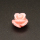 Resin Cabochons,Flower,Light pink,9x10mm,Hole:1mm,about 0.6g/pc,1pc/package,XBR00619bnbb-L001