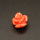 Resin Cabochons,Flower,Orange,9x10mm,Hole:1mm,about 0.6g/pc,1pc/package,XBR00621bnbb-L001