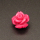 Resin Cabochons,Flower,Dark pink,9x10mm,Hole:1mm,about 0.6g/pc,1pc/package,XBR00622bnbb-L001