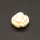 Resin Cabochons,Flower,Cream color,4x7mm,Hole:1mm,about 0.2g/pc,1pc/package,XBR00627albv-L001
