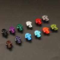Resin Cabochons,Skeleton,Color Mixing,7x10x12mm,Hole:1mm,about 0.7g/pc,1pc/package,XBR00632bobb-L001