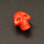 Resin Cabochons,Skeleton,Orange,7x10x12mm,Hole:1mm,about 0.7g/pc,1pc/package,XBR00634bobb-L001