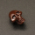 Resin Cabochons,Skeleton,Brown,7x10x12mm,Hole:1mm,about 0.7g/pc,1pc/package,XBR00636bobb-L001
