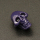 Resin Cabochons,Skeleton,Dark Purple,7x10x12mm,Hole:1mm,about 0.7g/pc,1pc/package,XBR00640bobb-L001