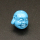 Resin Beads,Laughing Buddha,Sea blue,10x10x11mm,Hole:1mm,about 0.8g/pc,1pc/package,XBR00650hlbb-L001