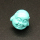 Resin Beads,Laughing Buddha,Bright blue,10x10x11mm,Hole:1mm,about 0.8g/pc,1pc/package,XBR00658hlbb-L001
