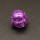 Resin Beads,Laughing Buddha,Purple,10x10x11mm,Hole:1mm,about 0.8g/pc,1pc/package,XBR00659hlbb-L001