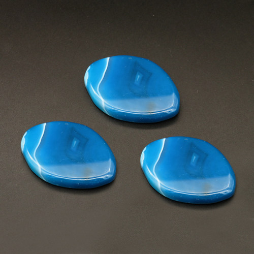 Natural Agate,Cabochons,Indefinite,Blue,7x35x50mm,about 20.7g/pc,1pc/package,XFCA00001bbov-L001