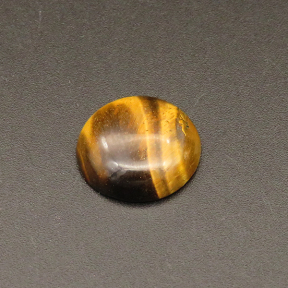 Natural Tiger Eye, Cabochons,Suede Semicircle,Gold,5x17mm,,about 2.0g/pc,1pc/package,XFCA00015hlbb-L001