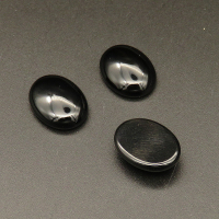 Natural Agate,Cabochons,Suede Semi-ellipse,Black,6x14x18mm,about 2.7g/pc,1pc/package,XFCA00017hlbb-L001