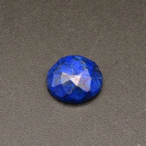 Natural Lapis Lazuli, Cabochons,Faceted,Suede semicircle,Blue,4x10mm,about 0.7g/pc,1pc/package,XFCA00029hibb-L001