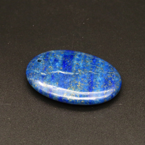 Natural Lapis Lazuli, Pendant & Charms,Oval,Dark Blue,7x30x40mm,Hole:2mm,about 17.3g/pc,1pc/package,XFPC01098bbov-L001