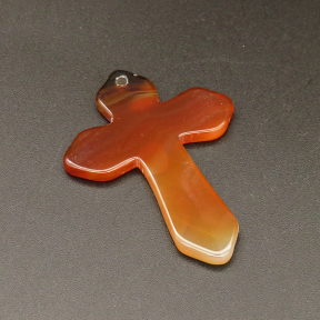 Natural Redstone, Pendant & Charms,Cross,Red,3x36x50mm,Hole:2mm,about 5.6g/pc,1pc/package,XFPC01119bhva-L001