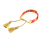 Braided Polyester Cord Bracelet Making.with Golden Tone Brass Ribbon Ends and Tassel,Adjustable Bracelet,Golden,Colorful,300x10mm,about 2.90g/pc,5 pcs/package,XFB00371aakl-L002