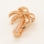 Brass Slide Charms,Coconut Tree,Rose Golden,14x12mm,Hole:10x2mm,about 1.23g/pc,5 pcs/package,XFPC00697vail-L002