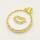 Brass Enamel Pendant,with Cubic Zirconia,Lips,Flat Round,Golden,White,20mm,Hole:3mm,about 3.49g/pc,5 pcs/package,XFPC00724baka-L002
