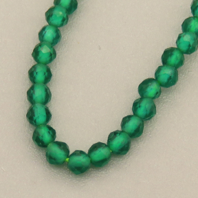 Transparent Acrylic Beads,Methyl Methacrylate,Round,Faceted,Grass Green,2mm,Hole:0.5mm,about 190 pcs/strand,about 5 g/strand,5 strands/package,14.96"(38cm),XBG00734vaia-L020