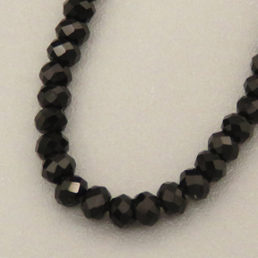 Transparent Acrylic Beads,Methyl Methacrylate,Round,Faceted,Black,2mm,Hole:0.5mm,about 190 pcs/strand,about 5 g/strand,5 strands/package,14.96"(38cm),XBG00758vaia-L020