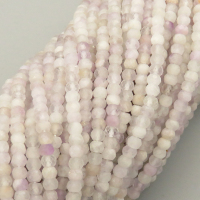Natural Kunzite Beads Strands,Spodumene Beads,Round,Faceted,Light Pink,3.5mm,Hole:0.8mm,about 108 pcs/strand,about 7.5 g/strand,5 strands/package,14.96"(38cm),XBGB04824bbov-L020