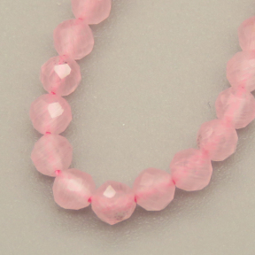 Cat Eye Beads Strands,Round,Faceted,Pink,Dyed,3mm,Hole:0.5mm,about 126 pcs/strand,about 6 g/strand,5 strands/package,14.96"(38cm),XBGB04946ablb-L020