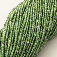 Natural Green Aventurine Beads Strands,Round,Faceted,Grass Green,2mm,Hole:0.5mm,about 190 pcs/strand,about 4 g/strand,5 strands/package,14.96"(38cm),XBGB05028vbmb-L020