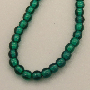 Cat Eye Beads Strands,Oblate Beads,Dark Green,Dyed,1.5x2mm,Hole:0.5mm,about  190 pcs/strand,about 4 g/strand,5 strands/package,14.96"(38cm),XBGB05172baka-L020
