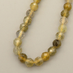 Natural Sunstone Beads Strands,Round,Faceted,Brownish Yellow,3-3.5mm,Hole:0.8mm,about 108 pcs/strand,about 8 g/strand,5 strands/package,14.96"(38cm),XBGB05286bbov-L020