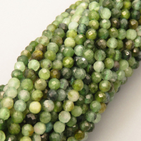 Natural Green Rutilated Quartz Beads Strands,Round,Faceted,Dark Green,2.5mm,Hole:0.5mm,about 152 pcs/strand,about 5 g/strand,5 strands/package,14.96"(38cm),XBGB05296vbmb-L020