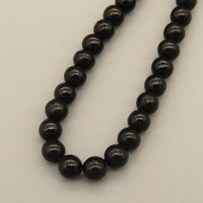 Natural Obsidian Beads Strands,Round,Black,3mm,Hole:0.8mm,about 126 pcs/strand,about 6 g/strand,5 strands/package,14.96"(38cm),XBGB05332vbmb-L020