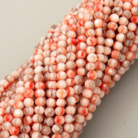 Natural Colorful shell Beads Strands,Round,Faceted,Purple Orange,2mm,Hole:0.5mm,about 190 pcs/strand,about 4 g/strand,5 strands/package,14.96"(38cm),XBSP01186vbmb-L020