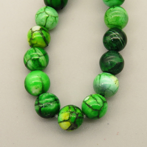 Natural Agate Beads Strands,Round,Watermelon Green,6mm,Hole:0.8mm,about 63 pcs/strand,about 22 g/strand,5 strands/package,14.96"(38cm),XBGB05408vbmb-L020