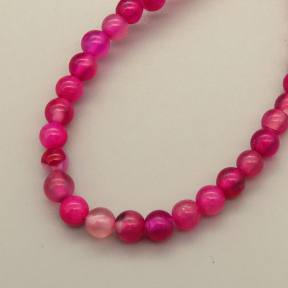 Natural Agate Beads Strands,Round,Lavender,4mm,Hole:0.5mm,about 95 pcs/strand,about 9 g/strand,5 strands/package,14.96"(38cm),XBGB05494vbmb-L020