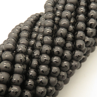 Natural Agate Beads Strands,Round,Frosted,Eight-charcater,Black,6mm,Hole:0.8mm,about 63 pcs/strand,about 22 g/strand,5 strands/package,14.96"(38cm),XBGB05510vbnb-L020