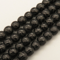 Natural Agate Beads Strands,Round,Frosted,Eyes,Black,6mm,Hole:0.8mm,about 63 pcs/strand,about 22 g/strand,5 strands/package,14.96"(38cm),XBGB05524vbnb-L020